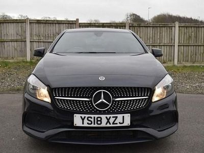 Used Mercedes A180 AMG line 109 HP (80 kW) 2018 Black Hatchback