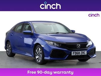 Blue Used 2019 Honda Civic SE Hatchback | £11,999 (Fair price)