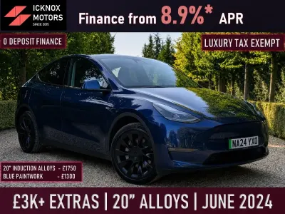 Used Tesla Model Y Long Range AWD 378 kW (514 HP) 2024 Blue SUV