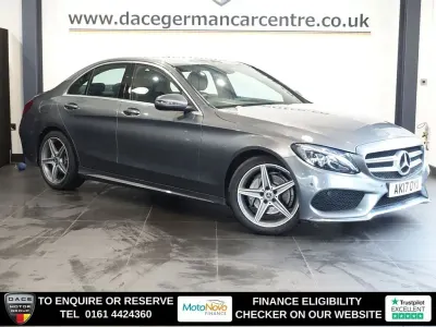 Used Mercedes C220 AMG line 170 HP (125 kW) 2017 Grey Sedan