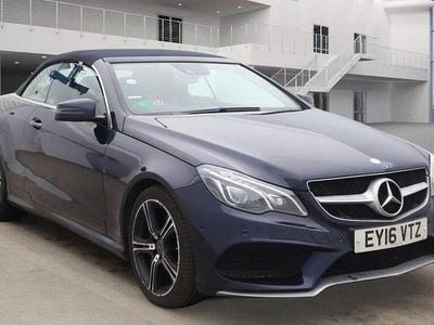 Used Mercedes E220 AMG line 2016 Blue Cabriolet