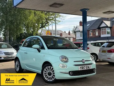 Used Fiat 500 Lounge 69 HP (50 kW) 2017 Green Hatchback