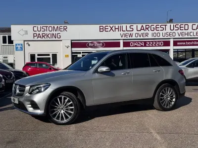 Used Mercedes GLC250 AMG Line Premium 204 HP (150 kW) 2018 Silver SUV