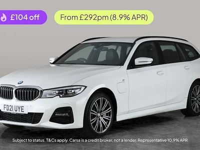 White Used 2021 BMW 330e M Sport Estate | £19,118 (Good price)