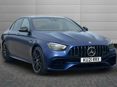 Used Mercedes E63 AMG Premium Plus 604 HP (444 kW) 2021 Brilliant blue Sedan