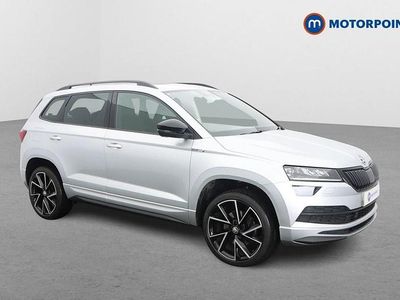 Used Skoda Karoq SportLine 150 HP (110 kW) 2020 Silver SUV