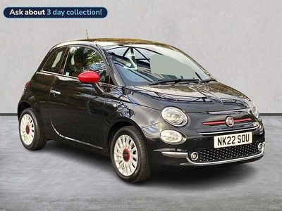 Black Used 2022 Fiat 500 Red Hatchback | £9,742 (Fair price)