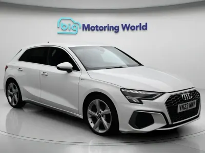 Used Audi A3 Sportback S-Line 110 HP (80 kW) 2023 White Hatchback