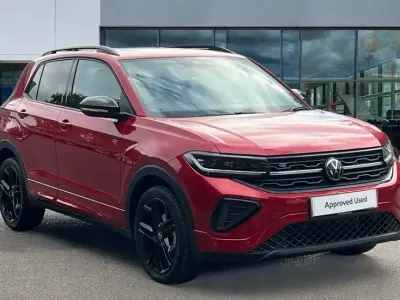 Used VW T-Cross Black Edition 150 HP (110 kW) 2025 Kings red premium metallic SUV