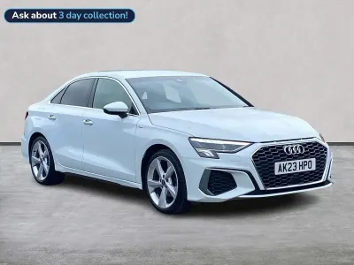 Used Audi A3 S-Line 150 HP (110 kW) 2023 White Sedan