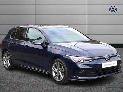 Used VW Golf VIII R-line 130 HP (95 kW) 2021 Blue Hatchback