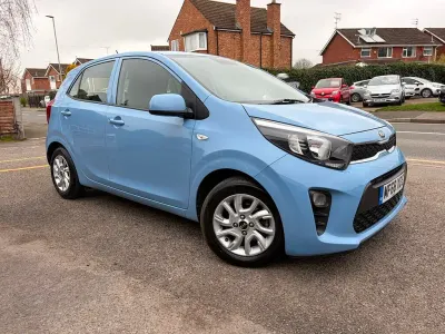 Used Kia Picanto 66 HP (48 kW) 2018 Blue Hatchback