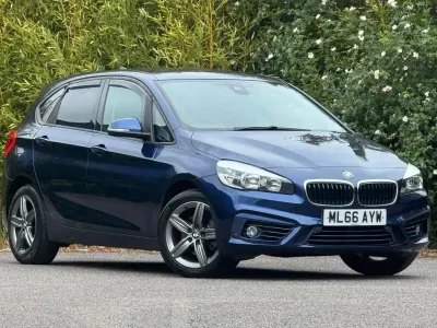 Used BMW 218 Sport Line 136 HP (100 kW) 2016 Blue Hatchback