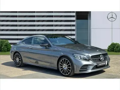 Used Mercedes C220 AMG line 194 HP (142 kW) 2021 Grey Coupe