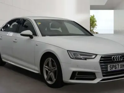 Used Audi A4 S-Line 150 HP (110 kW) 2017 White Sedan