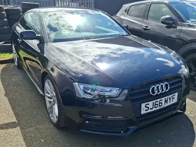 Used Audi A5 S-Line 190 HP (139 kW) 2016 Black Coupe