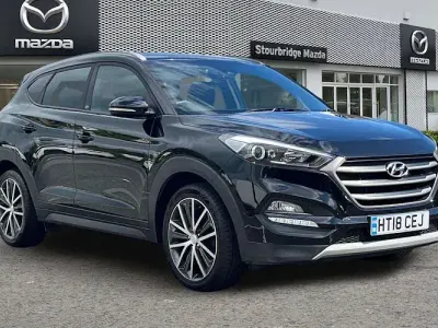 Usado Hyundai Tucson GO! 141 CV (103 kW) 2018 Negro SUV