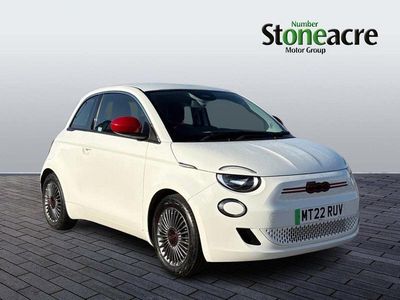 Used Fiat 500e Red 69 kW (95 HP) 2022 White Hatchback