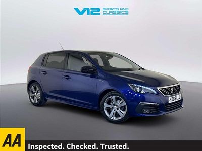 Used Peugeot 308 GT-line 130 HP (95 kW) 2019 Blue Hatchback