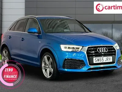 Usado Audi Q3 S-line plus 184 CV (135 kW) 2016 Azul SUV