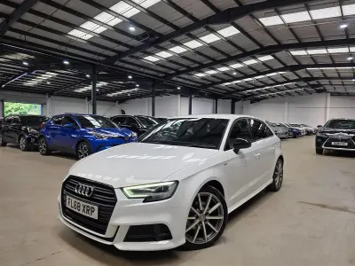 Used Audi A3 Sportback Black Edition 2018 White Hatchback