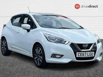 Used Nissan Micra Acenta 90 HP (66 kW) 2017 White Hatchback