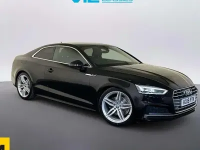 Used Audi A5 S-Line 150 HP (110 kW) 2019 Black Coupe