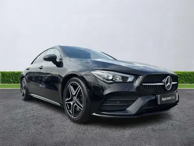Begagnad Mercedes CLA200 Executive 2022 Svart Sportkupé