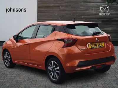 Usata Nissan Micra Acenta Limited Edition 90 CV (66 kW) 2019 Arancione Utilitaria