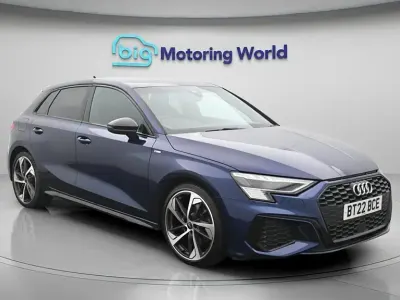 Begagnad Audi A3 Sportback S-Line 150 HK (110 kW) 2022 Blå Halvkombi
