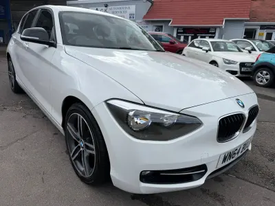 Used BMW 116 Sport Line 2014 White Hatchback