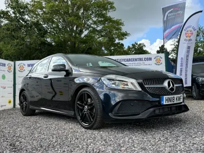 Used Mercedes A200 AMG line 156 HP (114 kW) 2018 Black Hatchback