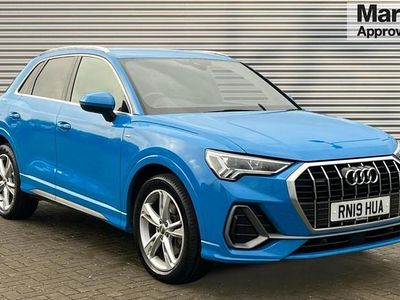 Blue Used 2019 Audi Q3 S-Line SUV | £20,643 (Fair price)