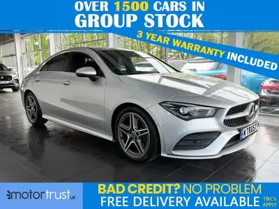 Used Mercedes CLA200 AMG line 163 HP (119 kW) 2020 Silver Coupe