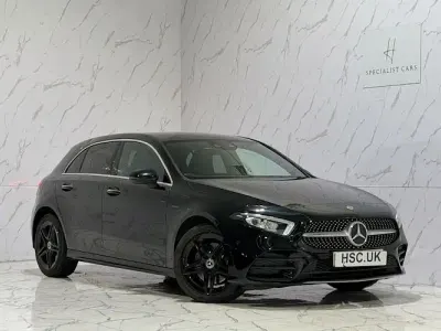 Used Mercedes A250 AMG line 218 HP (160 kW) 2020 Black Hatchback