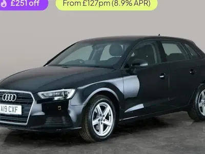 Used Audi A3 Sportback Design 116 HP (85 kW) 2019 Black Hatchback