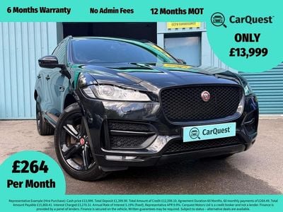 Używany Jaguar F-Pace R-Sport 180 KM (132 kW) 2018 Czarny SUV