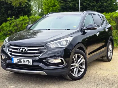 Begagnad Hyundai Santa Fe Premium SE 2016 Svart SUV