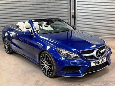 Begagnad Mercedes E220 AMG line 175 HK (128 kW) 2016 Blå Cab