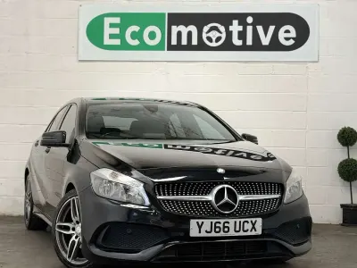 Used Mercedes A200 AMG line 136 HP (100 kW) 2016 Black Hatchback