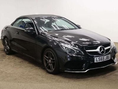Used Mercedes E220 AMG line 177 HP (130 kW) 2015 Black Cabriolet