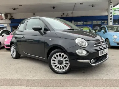 Used Fiat 500 Lounge 69 HP (50 kW) 2017 Black Hatchback