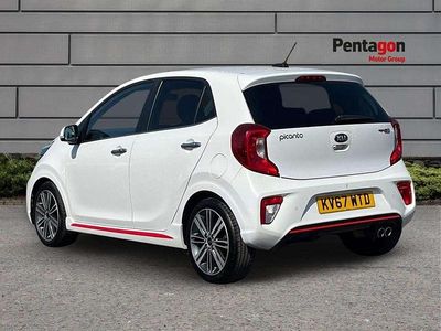 Used Kia Picanto GT-Line S 83 HP (61 kW) 2017 White Hatchback