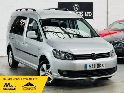 Used VW Caddy Maxi Life 102 HP (75 kW) 2011 Silver MPV
