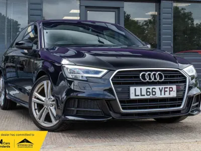 Used Audi A3 S-Line 150 HP (110 kW) 2016 Black Hatchback