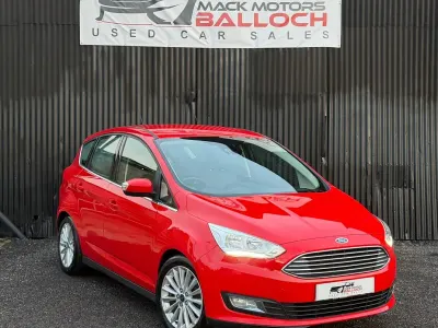 Käytetty Ford C-MAX Titanium 120 HP (88 kW) 2018 Punainen Tila-auto