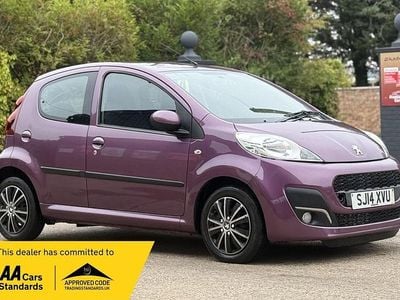 Mauve/purple Used 2014 Peugeot 107 Active Hatchback | £3,790 (Fair price)