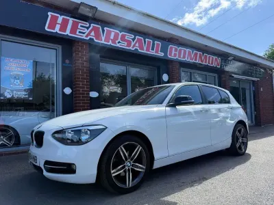 Used BMW 116 Sport Line 2014 White Hatchback