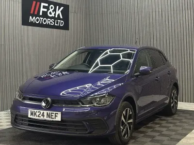 Used VW Polo Match 95 HP (69 kW) 2024 Purple Hatchback