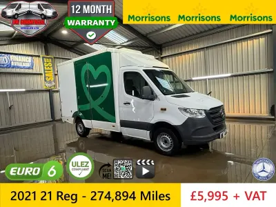Used Mercedes Sprinter 140 HP (102 kW) 2021 White Van
